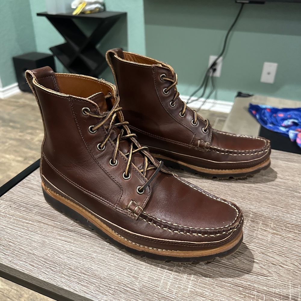 Rancourt & Co. Harrison Boot Redux Moc Toe Carolina Brown Chromexcel 8D